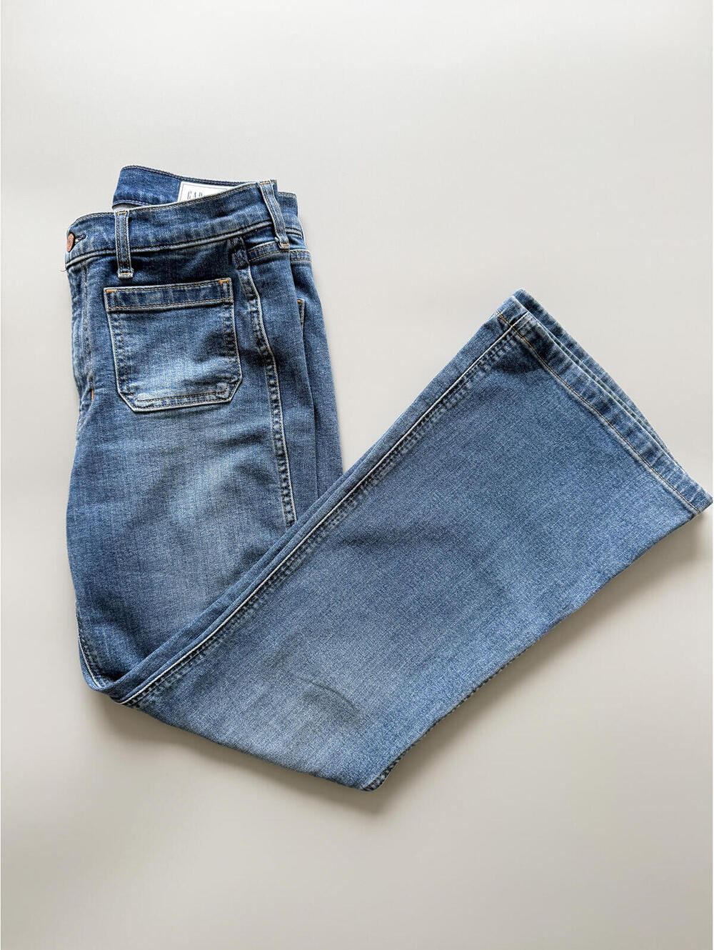 GAP Jeans, 70s Flare Jeans, Y2K Mid Rise Denim, Flared Leg Jeans 29" Waist